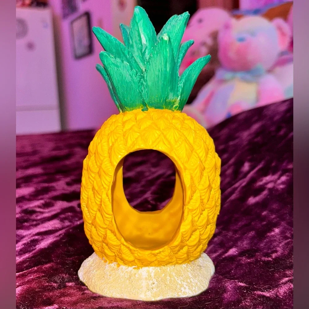 🍍Top Fin Pineapple Swim Thru Aquarium Ornament🐠